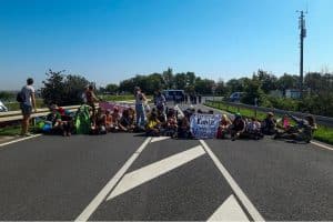 Straßenblokade. Quelle: Kohle erSetzen!