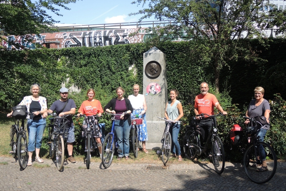 Das Team von Notenspur und ADFC freut sich auf die Radtour zum Start von „Clara im Park“, Foto: Andre Kempner