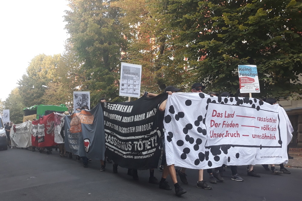 Antifaschistische Demonstration in Wurzen am 27. August 2019. Foto: René Loch