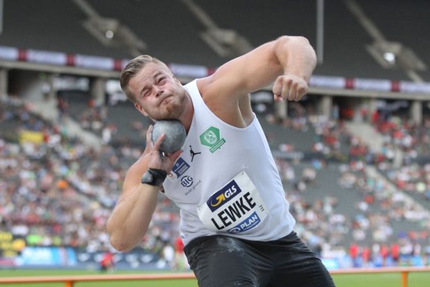 Dennis Lewke (DHfK) brachte in Berlin nur einen Stoß über die 19 Meter. Foto: Jan Kaefer