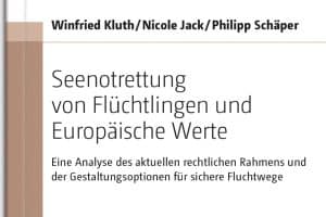 Cover des Buchs (Ausschnitt) "Seenotrettung von Flüchtlingen und Europäische Werte" Foto: Universitätsverlag Halle-Wittenberg