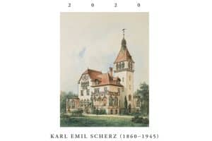 Titelblatt mit Schaubild der Villa Rothermundt in Blasewitz von Karl Emil Scherz,1897.Quelle: LfD