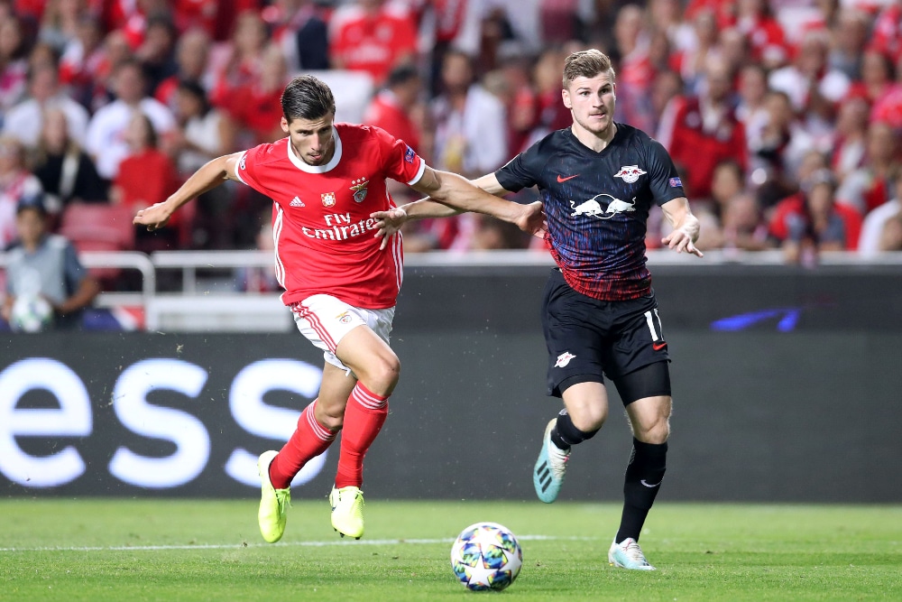 Timo Werner traf in Lissabon doppelt. Foto: Gepa Pictures