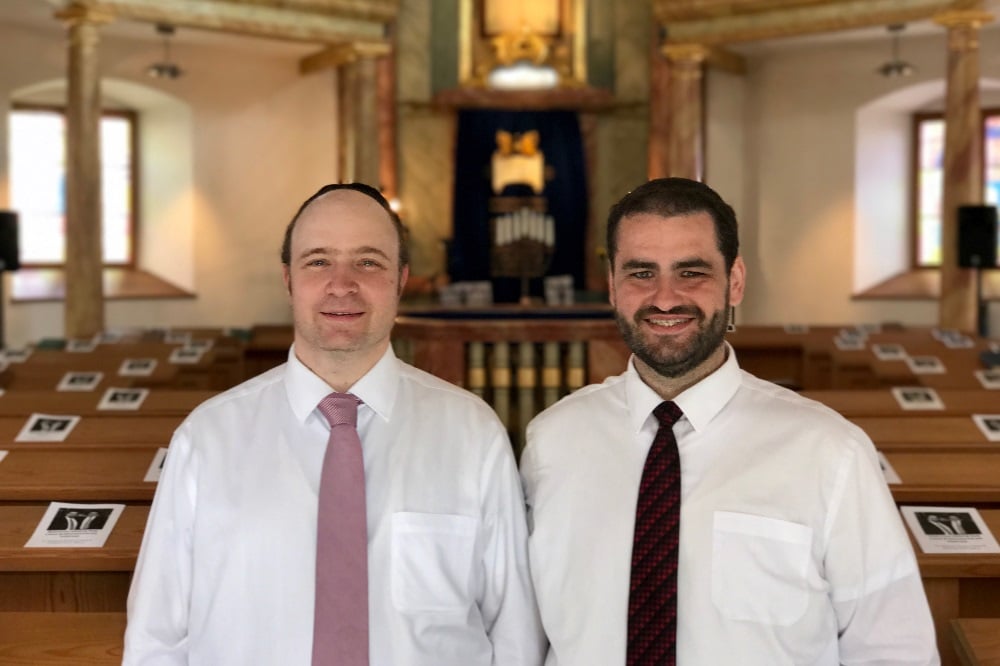 Die Rabbiner Zsolt Balla und Daniel Fabian. Quelle: Ariowitsch-Haus e. V.