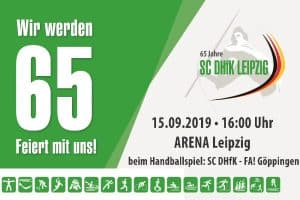 Einladung zum 65-jährigen Jubiläum des SC DHfK. Quelle: SC DHfK