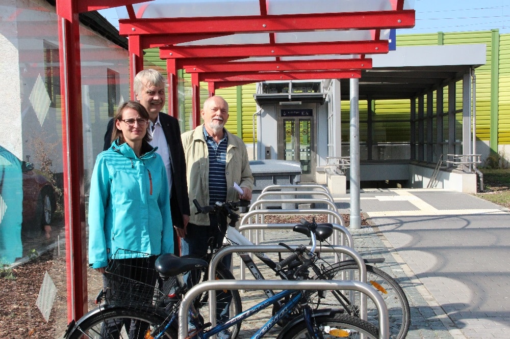 Fahrradabstellanlage am Bahnhof Gaschwitz. Quelle: Stadtverwaltung Markkleeberg
