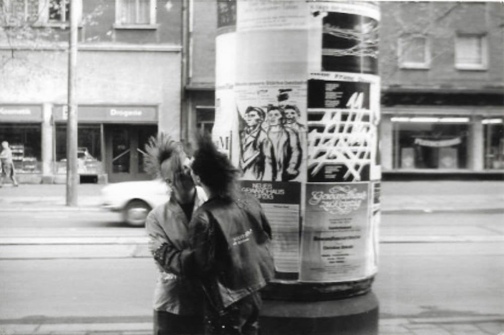 Punks in Leipzig mitte der Achtziger Jahre © Cornelia Martinez Labrada