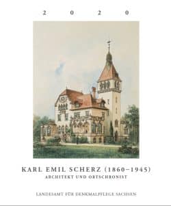 Titelblatt mit Schaubild der Villa Rothermundt in Blasewitz von Karl Emil Scherz,1897. Quelle: LfD 