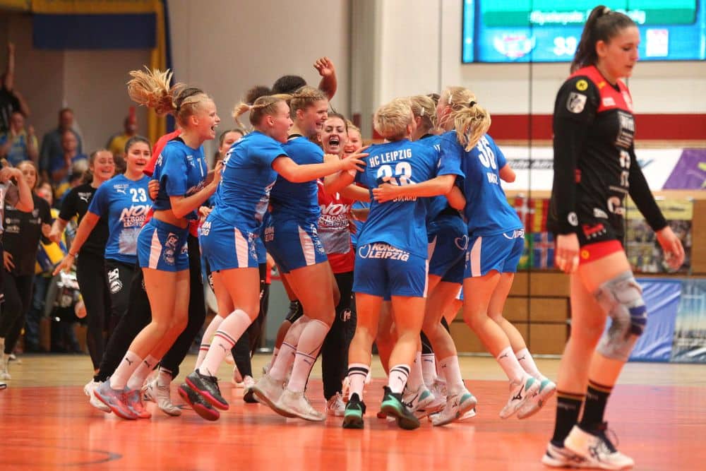 Erstes Spiel, erster Sieg. Der HCL scheint gut in der 2. Bundesliga angekommen zu sein. Foto: Jan Kaefer