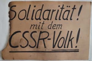 Leipziger Demo-Plakat von 1989. Foto: Stadtgeschichtliches Museum