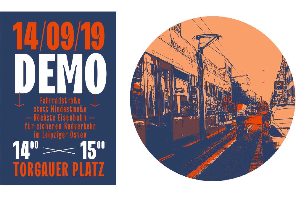 Fahrrad-Demo am 14. September. Grafik: Wieland Götzler