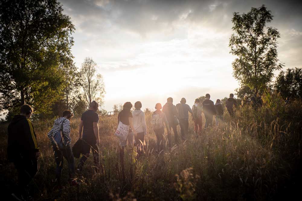 Hörspaziergang. Foto: Thomas J. Bär, Leipzig