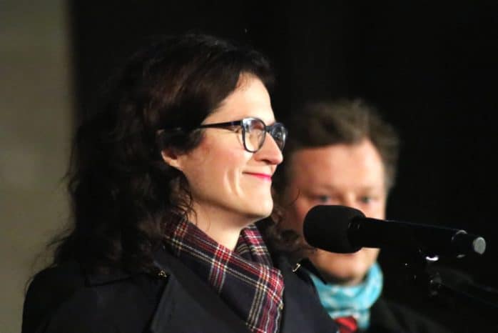 Aleksandra Dulkiewicz (Oberbürgermeisterin von Danzig). Foto: L-IZ.de