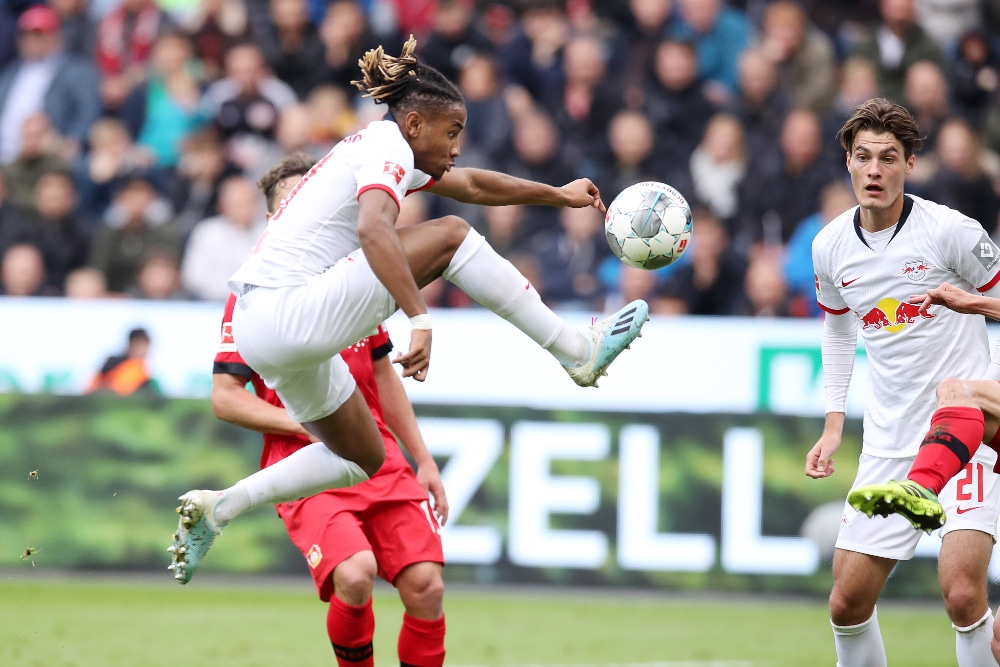 Nkunku erzielte in der 78. Minute den Ausgleich für Leipzig. Foto: Gepa Pictures