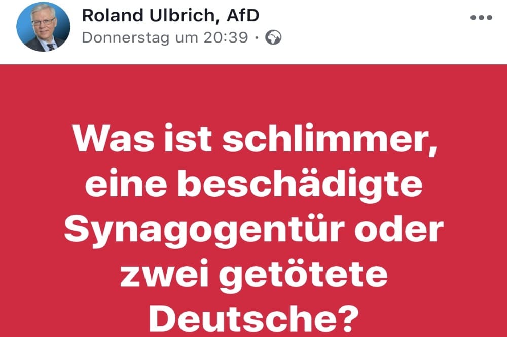 Facebookeintrag Roland Ulbrich. Quelle: Die Linke Fraktion im Stadtrat Leipzig