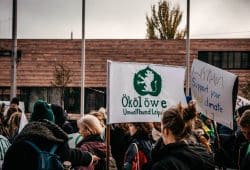 Gemeinsam mit NABU, der Fridays for Future-Bewegung war auch der Ökolöwe vertreten. Foto: Tobias Möritz