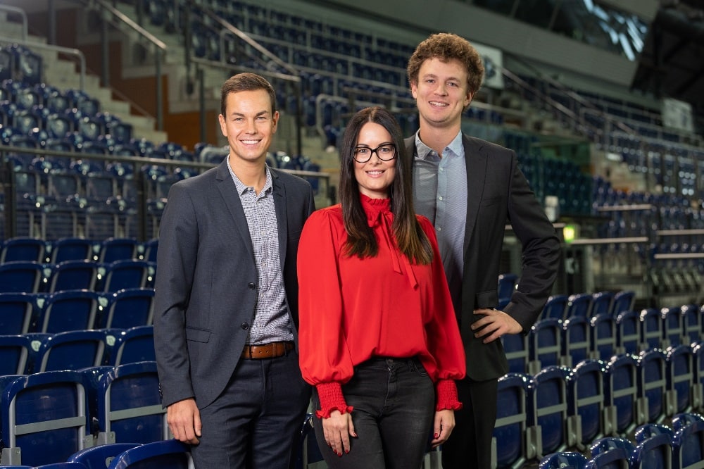 Philipp Franke (ZSL Betreibergesellschaft mbH, Geschäftsführer), Stefanie Gohla (QUARTERBACK Immobilien AG, Prokuristin), Matthias Kölmel (ZSL Betreibergesellschaft mbH, Geschäftsführer). Foto: Christian Modla