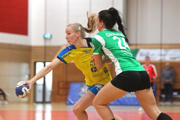 Die letzten drei HCL-Tore der Partie gingen auf das Konto von Jaqueline Hummel. Foto: Jan Kaefer