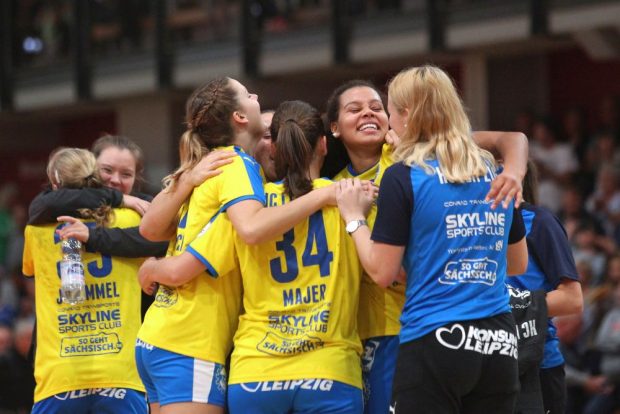 Endlich wieder ein blau-gelber Siegesjubel. Foto: Jan Kaefer