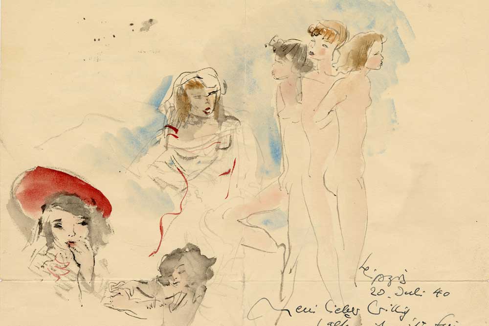 Max Schwimmer: Brief an Wilhelm Geyger, 20.7.1940 (Ausschnitt). Foto SGM