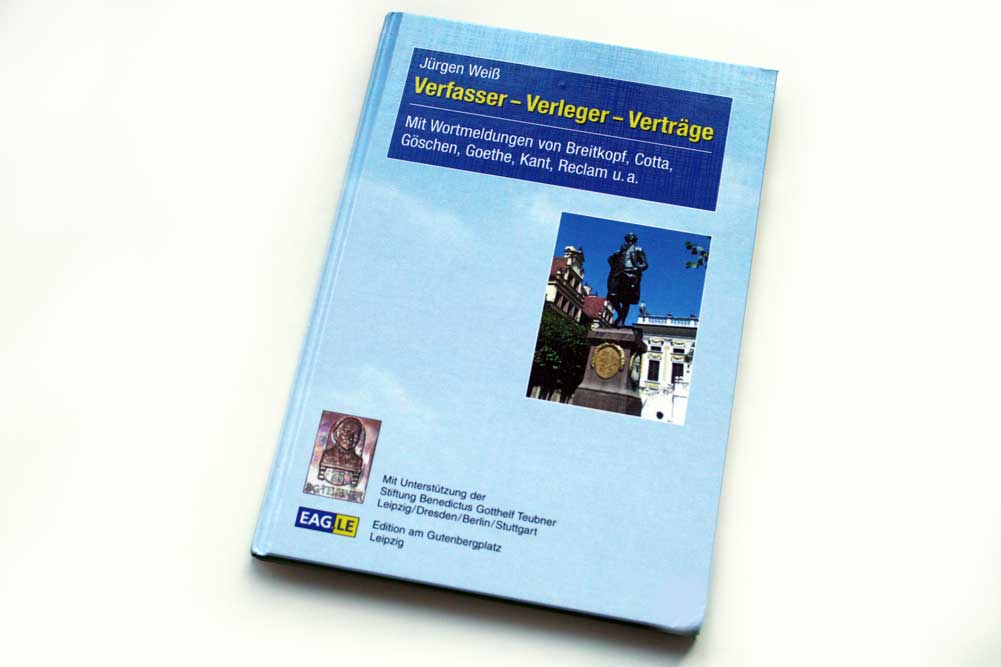 Jürgen Weiß: Verfasser - Verleger - Verträge. Foto: Ralf Julke