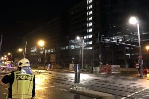 Ein Brand und explodierende Gasflaschen in der Nacht zum 3. Oktober 2019 an der Pragerstraße. Foto: L-IZ.de