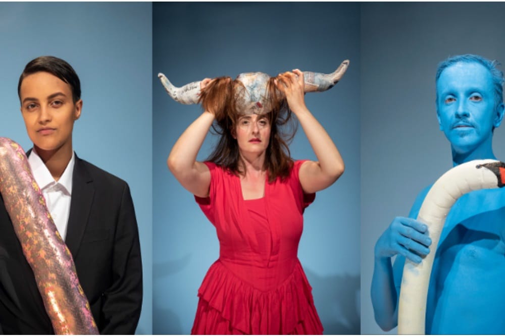 Samira Wenzel, Franziska Merkel, Stefan Wenzel. Foto: Stefan Hurtig