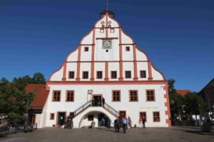 Das Rathaus in Grimma. Foto: LZ