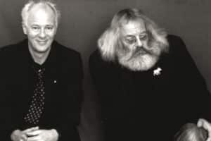 Klaus Bittermann und Harry Rowohlt. Foto: Klaus Bittermann, privat