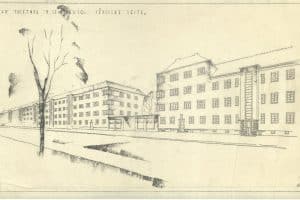 Koppes Entwurf für Wohnungsbauten am Triftweg in Leipzig-Connewitz, um das Jahr 1935. Quelle: Stadtarchiv Leipzig
