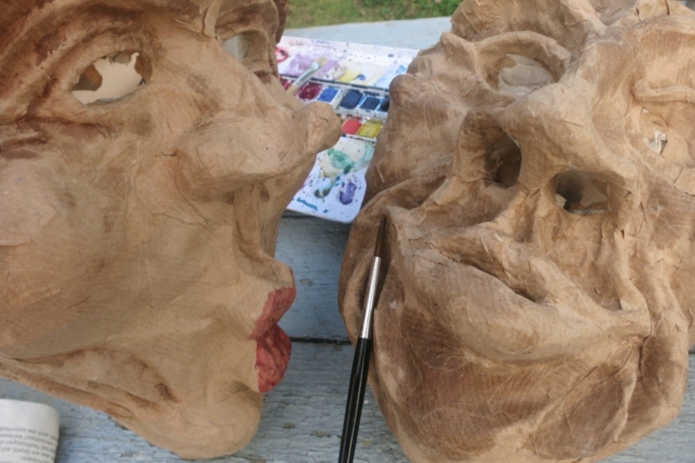 Maskenworkshop. Quelle: Soziokulturelles Zentrum "Die VILLA"