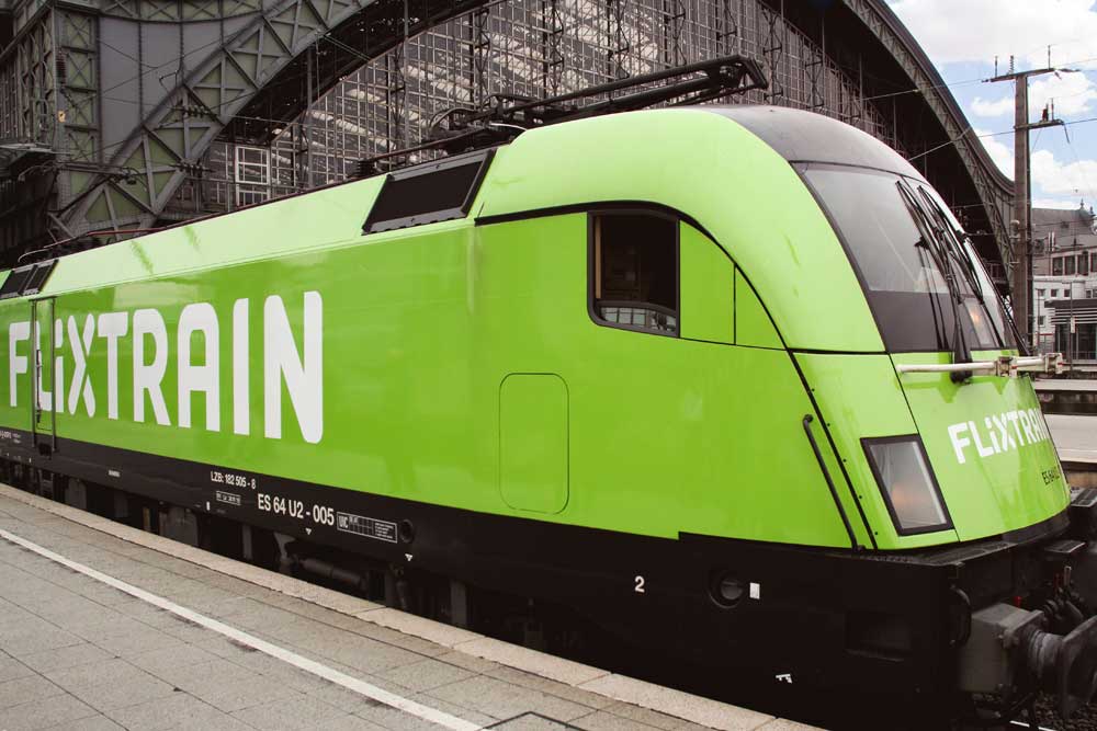 Flixtrain-Lokomotive. Foto: Flixbus