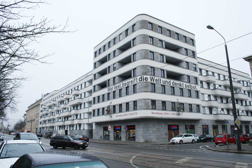 Von der CG-Gruppe gebaut und vermietet: das LKG Carré in der Prager Straße. Foto: Ralf Julke