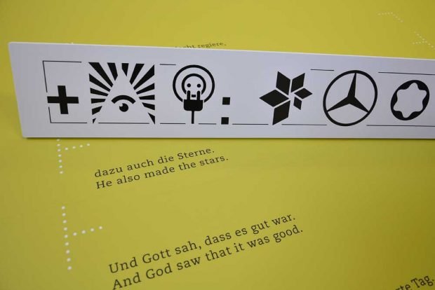 Und Gott sah, dass es gut war. Foto: Museum für Druckkunst