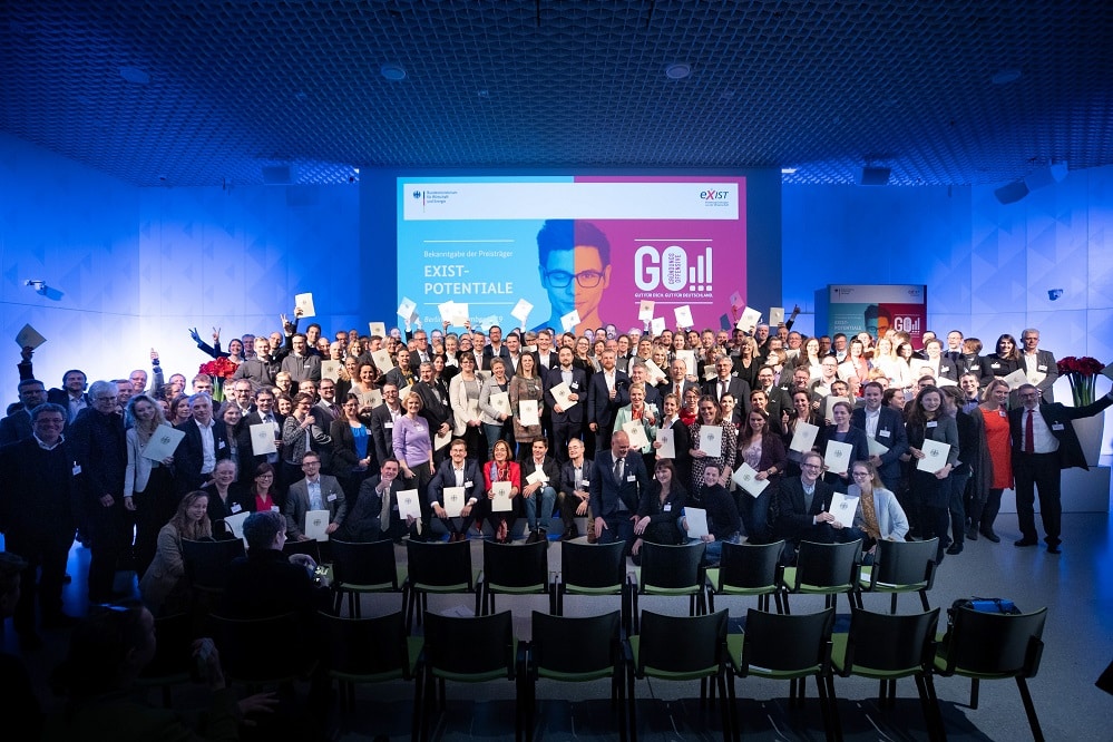 Die Preisträger im BMWi-Wettbewerb EXIST-Potentiale. Foto: BMWi/Bildkraftwerk