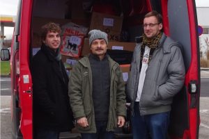 Michael Eichhorn (links), Ralph R&uuml;diger (Mitte) und Maximilian Sch&ouml;pe (rechts) im Winter. &copy; Ralph R&uuml;diger