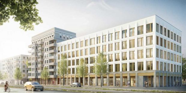 Das neue Quartier "Prager RiebECK". Visualisierung: AOC Immobilien AG / Fuchshuber Architekten