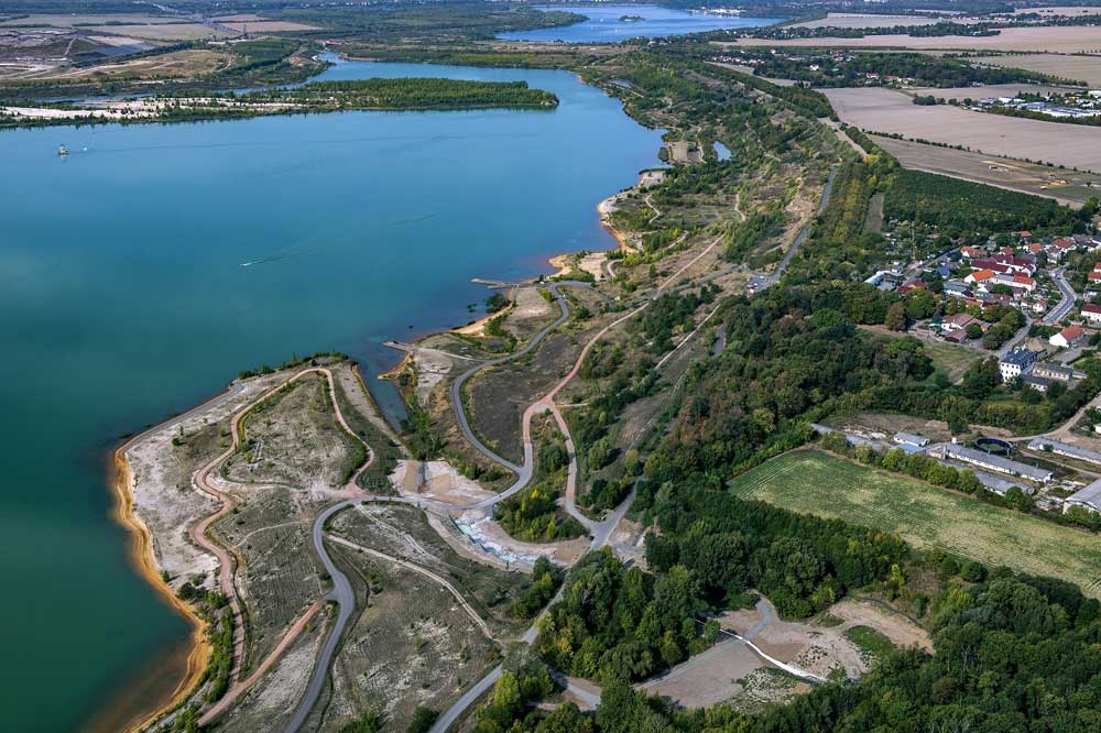 Das Nordostufer des Störmthaler Sees. Foto: LMBV/Peter Radke