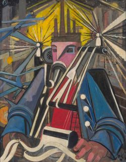 Elisabeth Voigt, Der Maschinenmann (Der Unternehmer), 1948. Foto: MdbK, © Nachlass Elisabeth Voigt