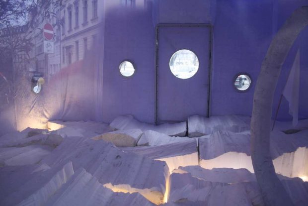 Blick in die Polarstation vor dem Naturkundemuseum. Foto: Ralf Julke