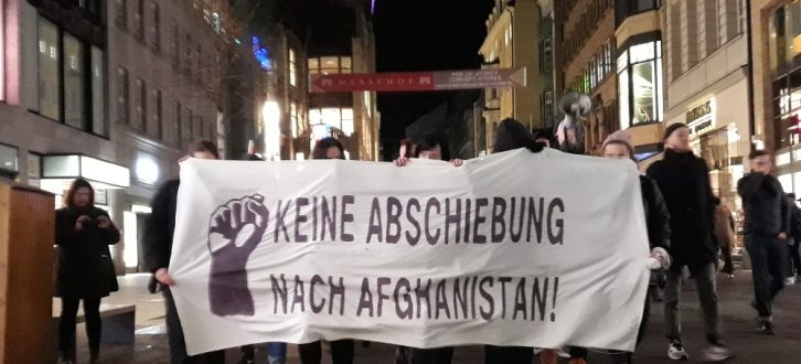 Protest gegen Abschiebungen nach Afghanistan. Foto: René Loch