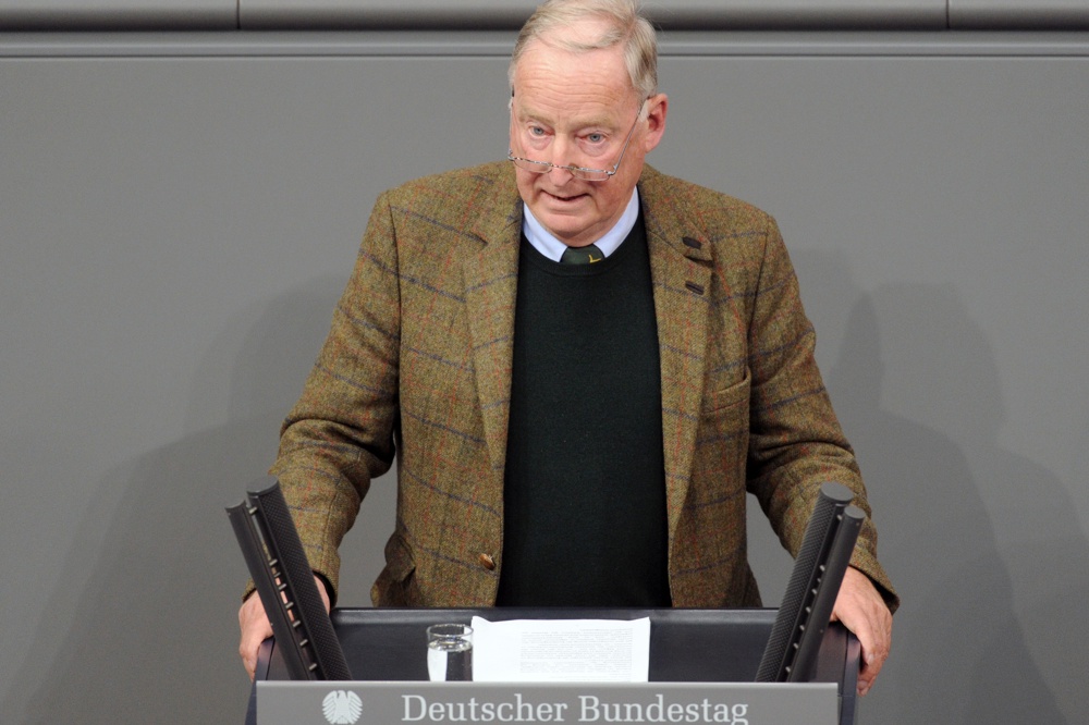 Alexander Gauland (hier am 21.11.2017 im Bundestag) will am 17. Januar 2020 Christoph Naumann bei seiner OB-Kandidatur in Leipzig unterstützen. Foto: Bilderdienst des bundestag.de, Fotograf: Achim Melde