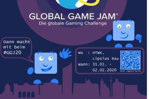 Das Plakat zur diesjährigen Leipziger Ausgabe des GGJ. Quelle: HTWK