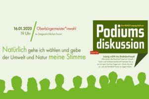 Podiumsdiskussion zur OBM-Wahl 2020. Bild: BUND Leipzig