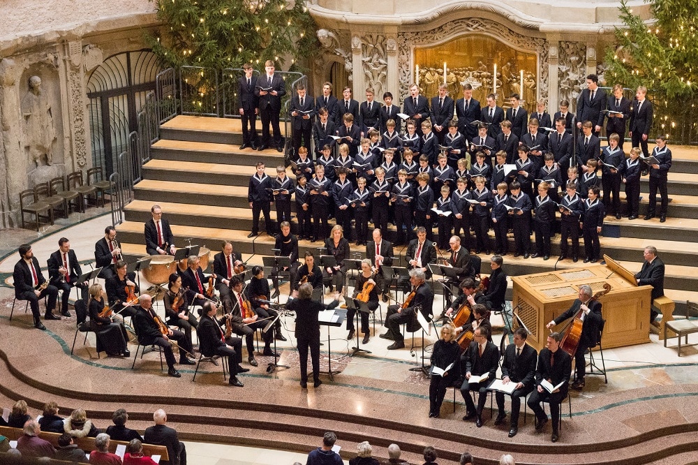 Auftritt THOMANERCHOR Leipzig in der Kreuzkirche Dresden 2018. Foto: Roman Friedrich