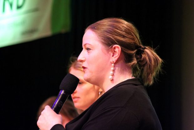 Ute Elisabeth Gabelmann am 17. Januar 2020 beim BUND Leipzig. Foto: L-IZ.de