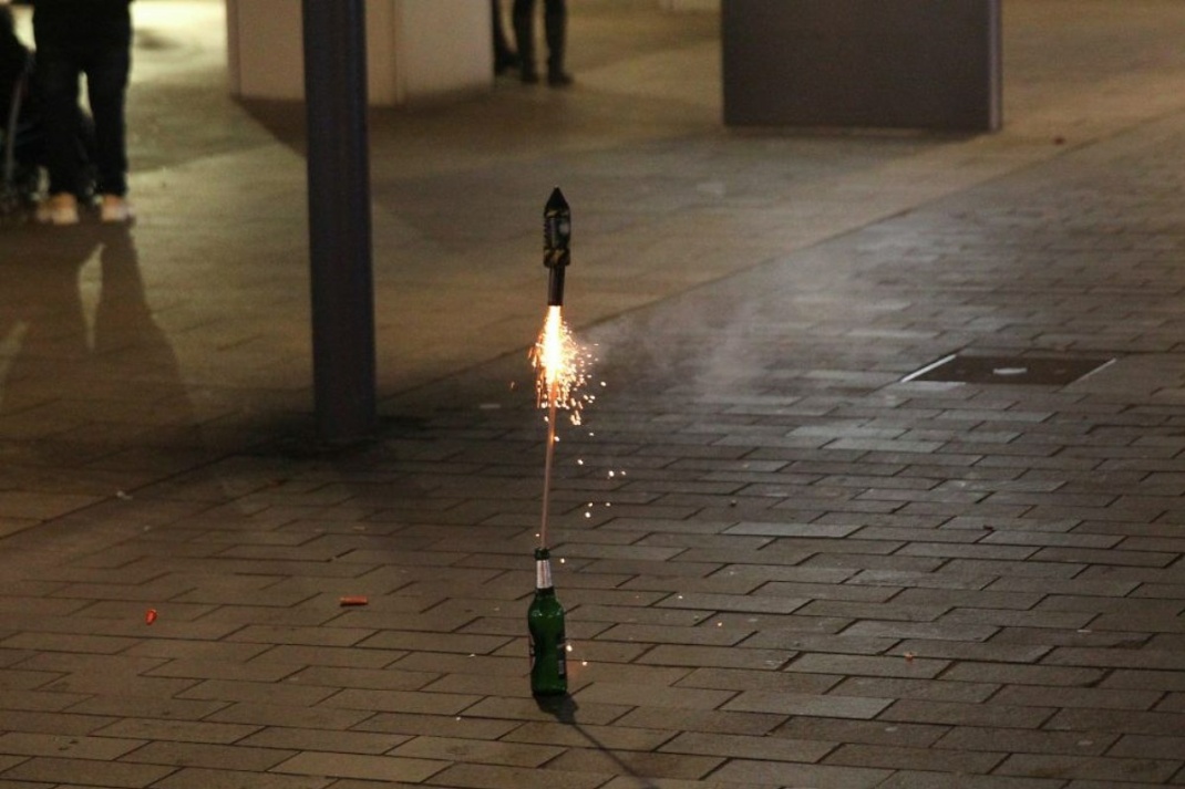 Als Corona noch fern schien: Leipzig, Silvester 2019, Grimmaische Straße. Foto: Jan Kaefer