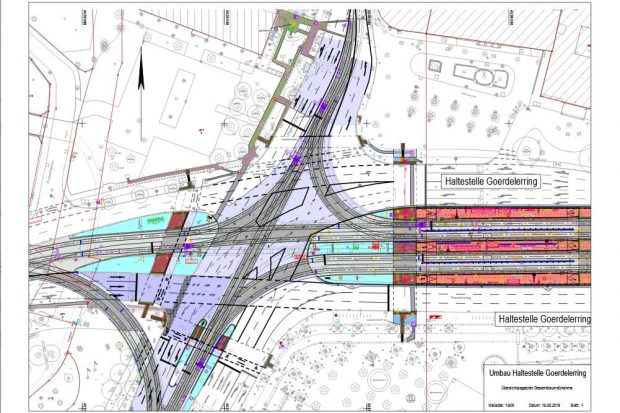 Kreuzung Goerdelerring. Karte: Stadt Leipzig
