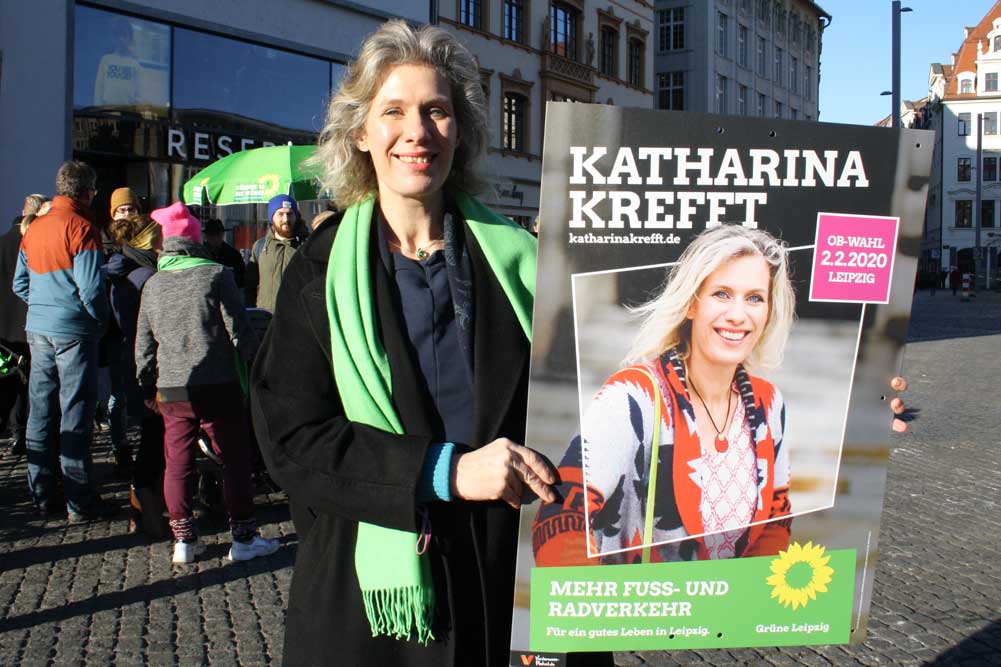 OBM-Kandidatin der Grünen: Katharina Krefft. Foto: Ralf Julke