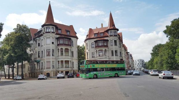 Der Liviaplatz im Waldstraßenviertel. Foto: Marko Hofmann